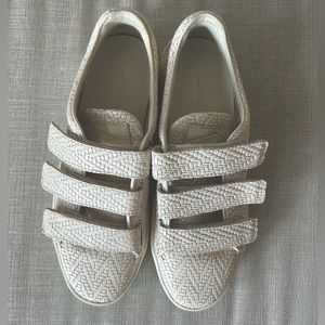 Rag and Bone leather woven sneakers